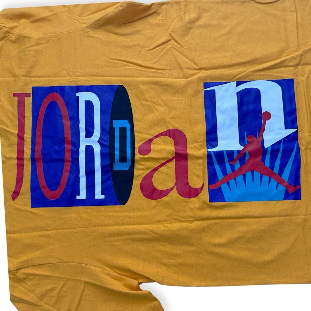Air Jordan 9 Dream It Do It Nostalgia T Shirt Mens Medium University Gold NWT DS - Picture 11 of 14